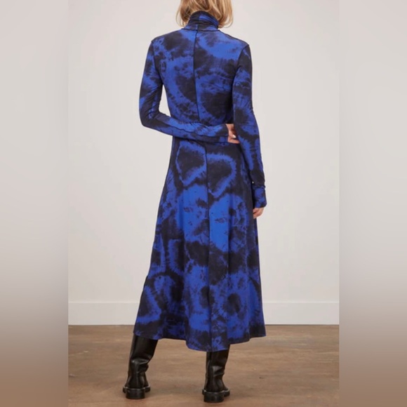 PROENZA SCHOULER
WHITE LABEL
Marble Jersey Turtleneck Dress in
Ultramarine/Black - Picture 5 of 13